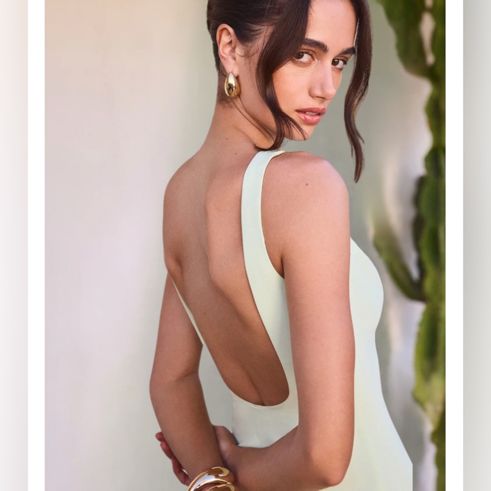Amanda Uprichard Marbella Hypermint Maxi Dress - Picture 3 of 3
